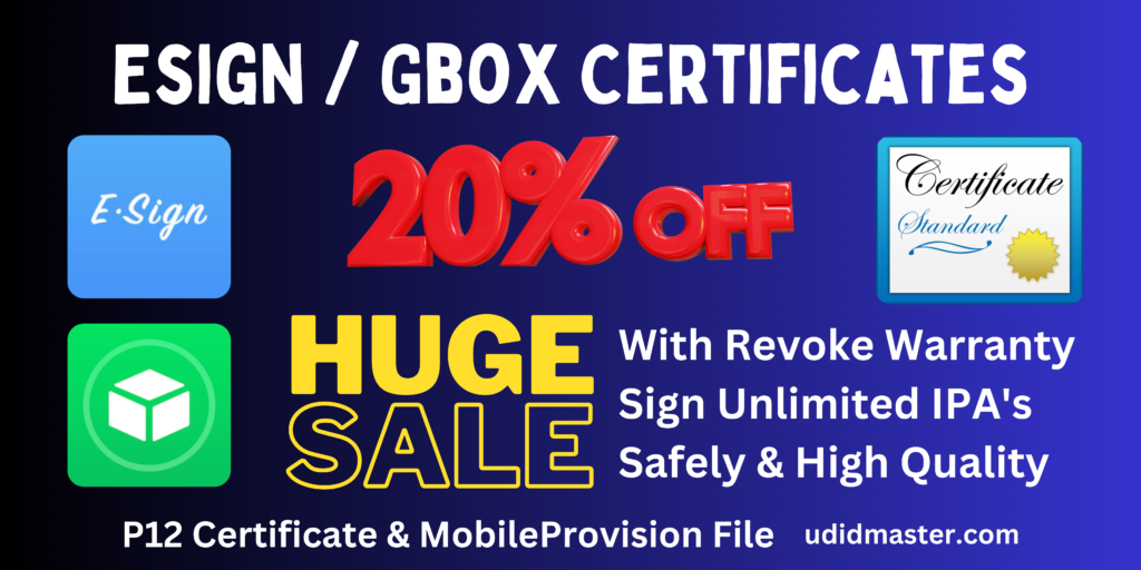 Download or buy Gbox Esign Premium certificate for cheap. 